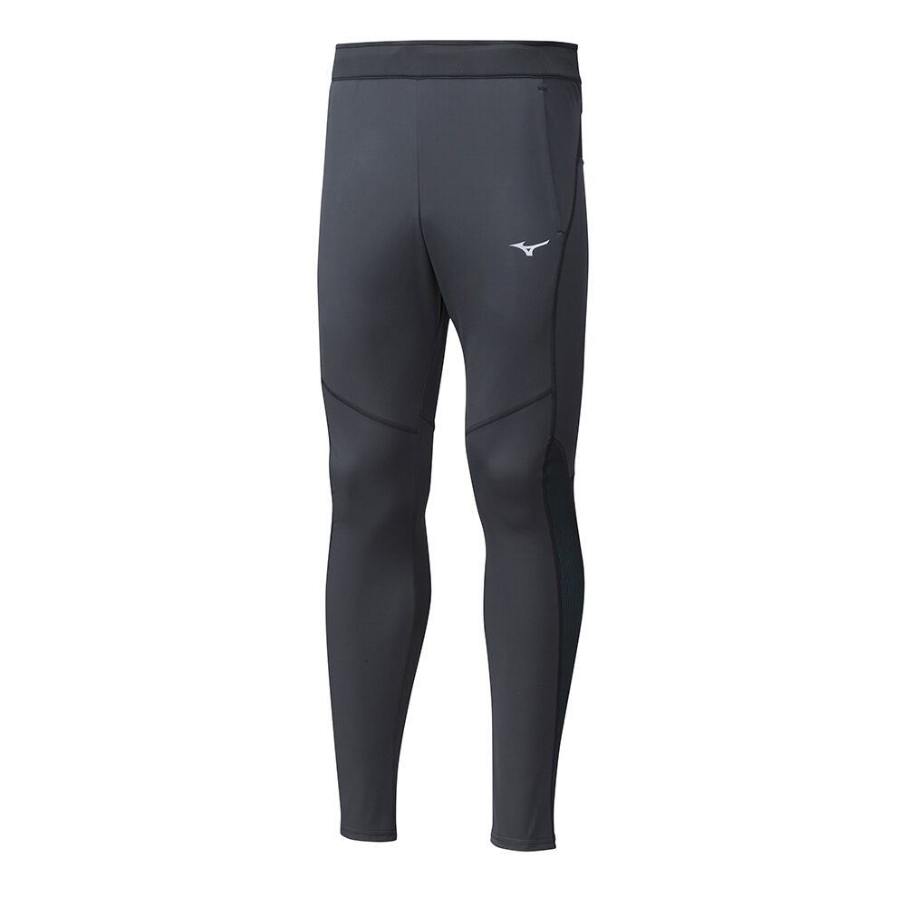 Leggings Mizuno Running Hineri Hybrid BT - Homem - Pretas - WJGVL5063